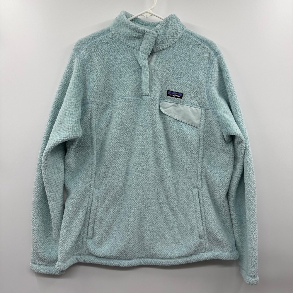 Patagonia‎ Jacket Womens Xtra Large XL Fleece Re-Tool Snap T Polartec mint green
